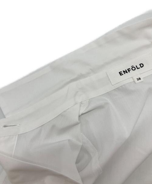 ENFOLD（エンフォルド）ENFOLD (エンフォルド) BALLON HEM SHIRT ホワイト サイズ:SIZE M (38)の古着・服飾アイテム