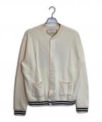 maison kitsuneメゾンキツネ）の古着「Mont Fuji Teddy Jacket」｜アイボリー