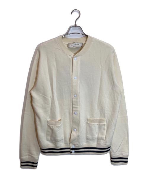 maison kitsune（メゾンキツネ）MAISON KITSUNE (メゾンキツネ) Mont Fuji Teddy Jacket アイボリー サイズ:Ⅿの古着・服飾アイテム