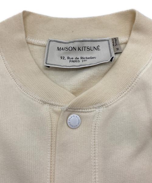 maison kitsune（メゾンキツネ）MAISON KITSUNE (メゾンキツネ) Mont Fuji Teddy Jacket アイボリー サイズ:Ⅿの古着・服飾アイテム