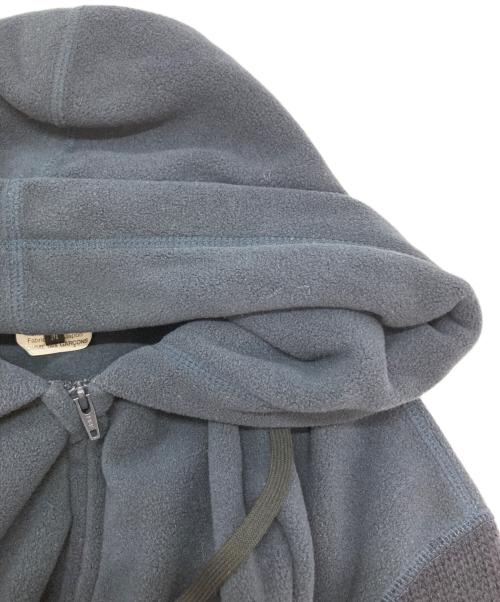COMME des GARCONS HOMME DEUX（コムデギャルソン オム ドゥ）COMME des GARCONS HOMME DEUX (コムデギャルソン オム ドゥ) 切替フリースジップパーカー ネイビー サイズ:Ⅿの古着・服飾アイテム