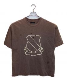 RE:NUMBER (N)INE（リナンバーナイン）の古着「EMBLEM CLASH PIGMENT BIO TEE」｜ブラウン