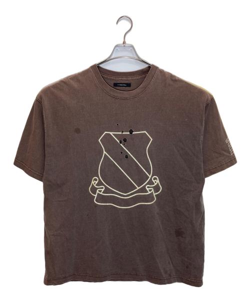 RE:NUMBER (N)INE（リナンバーナイン）RE:NUMBER (N)INE (リナンバーナイン) EMBLEM CLASH PIGMENT BIO TEE ブラウン サイズ:4の古着・服飾アイテム