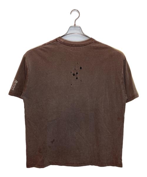 RE:NUMBER (N)INE（リナンバーナイン）RE:NUMBER (N)INE (リナンバーナイン) EMBLEM CLASH PIGMENT BIO TEE ブラウン サイズ:4の古着・服飾アイテム
