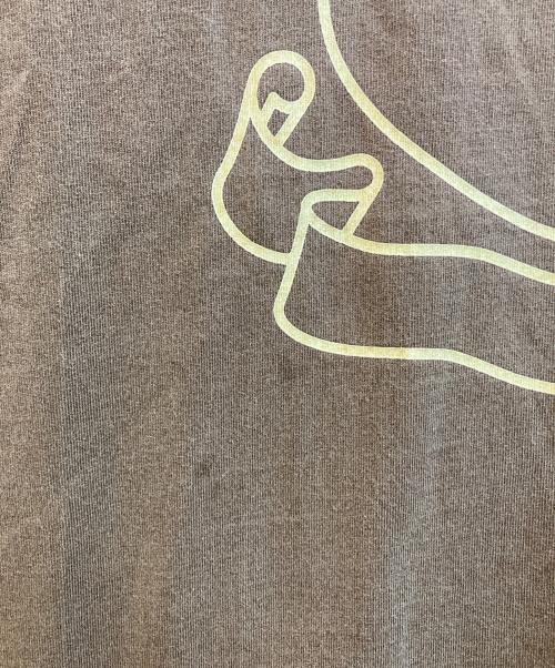 RE:NUMBER (N)INE（リナンバーナイン）RE:NUMBER (N)INE (リナンバーナイン) EMBLEM CLASH PIGMENT BIO TEE ブラウン サイズ:4の古着・服飾アイテム