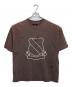 RE:NUMBER (N)INE（リナンバーナイン）の古着「EMBLEM CLASH PIGMENT BIO TEE」｜ブラウン