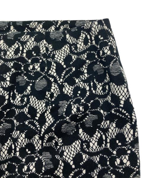 DOLCE & GABBANA（ドルチェ＆ガッバーナ）DOLCE & GABBANA (ドルチェ＆ガッバーナ) 総柄ミニスカート ブラック×ホワイト サイズ:SIZE 26/40の古着・服飾アイテム