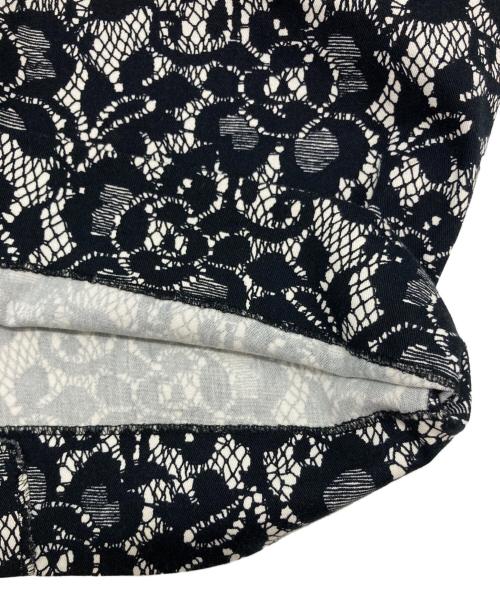 DOLCE & GABBANA（ドルチェ＆ガッバーナ）DOLCE & GABBANA (ドルチェ＆ガッバーナ) 総柄ミニスカート ブラック×ホワイト サイズ:SIZE 26/40の古着・服飾アイテム