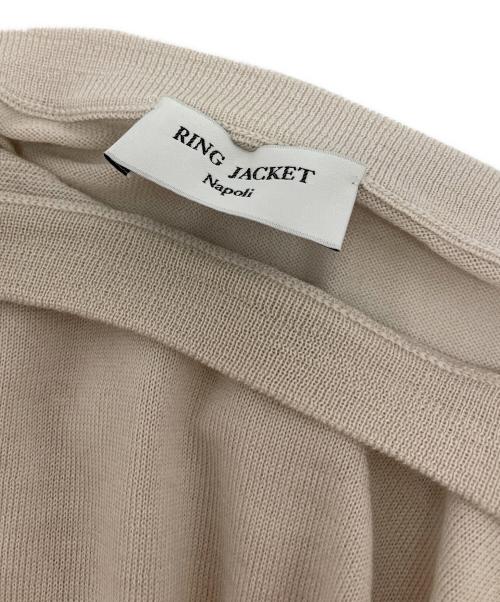 RING JACKET（リングジャケット）RING JACKET (リングジャケット) クルーネックウールニット ベージュ サイズ:2の古着・服飾アイテム