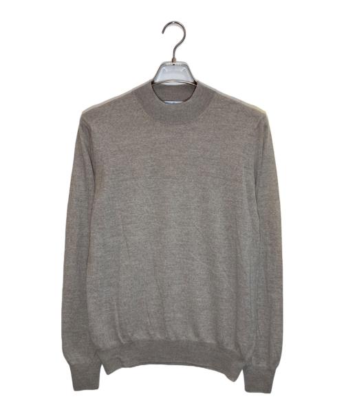 GRAN SASSO（グランサッソ）GRAN SASSO (グランサッソ) スーパータスマニア18Gモックネック ベージュ サイズ:48の古着・服飾アイテム