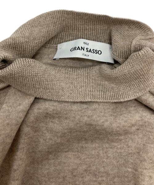 GRAN SASSO（グランサッソ）GRAN SASSO (グランサッソ) スーパータスマニア18Gモックネック ベージュ サイズ:48の古着・服飾アイテム