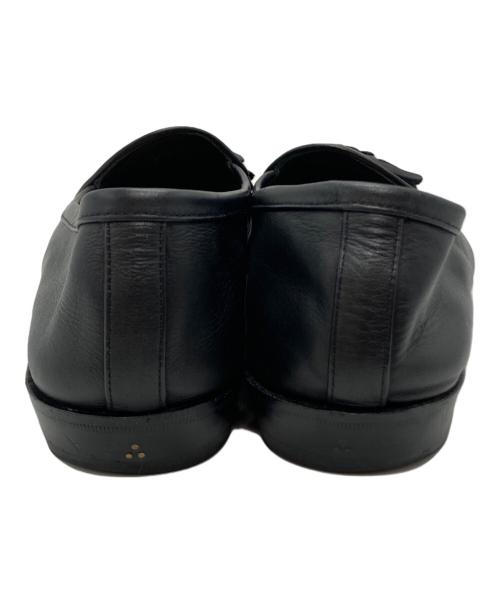 BAUDOIN&LANGE（ボードインアンドランジ）BAUDOIN&LANGE (ボードインアンドランジ) カーフレザータッセルローファー ブラック サイズ:SIZE 39の古着・服飾アイテム