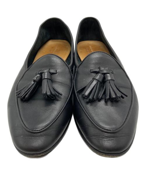 BAUDOIN&LANGE（ボードインアンドランジ）BAUDOIN&LANGE (ボードインアンドランジ) カーフレザータッセルローファー ブラック サイズ:SIZE 39の古着・服飾アイテム