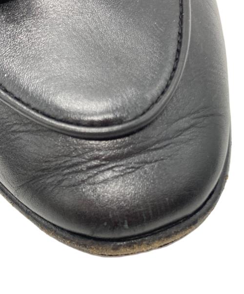 BAUDOIN&LANGE（ボードインアンドランジ）BAUDOIN&LANGE (ボードインアンドランジ) カーフレザータッセルローファー ブラック サイズ:SIZE 39の古着・服飾アイテム