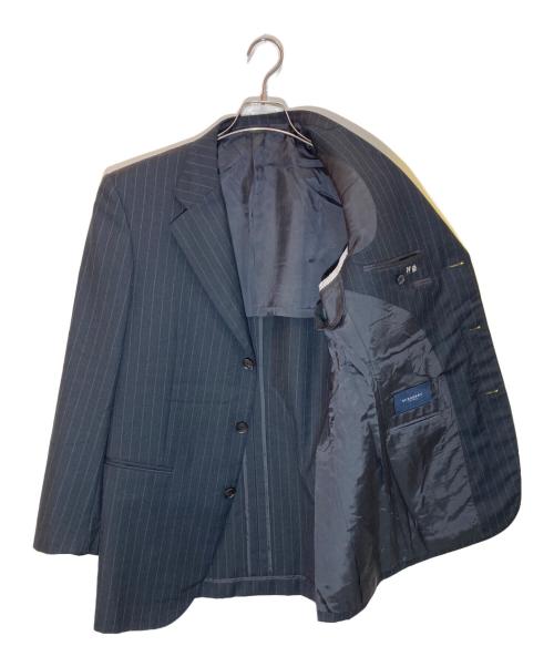 BURBERRY LONDON（バーバリーロンドン）BURBERRY LONDON (バーバリーロンドン) ストライプセットアップスーツ ネイビー サイズ:A5の古着・服飾アイテム