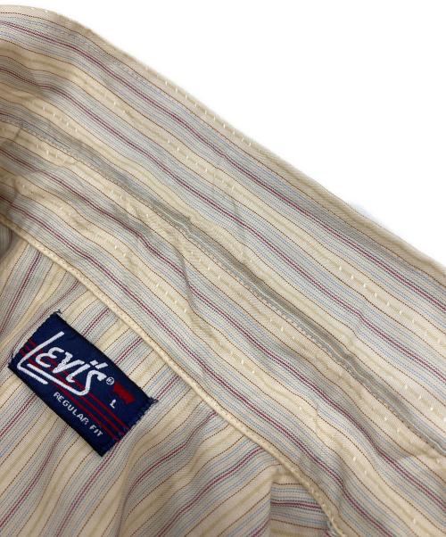LEVI'S（リーバイス）LEVI'S (リーバイス) ストライプウエスタンシャツ ベージュ サイズ:Lの古着・服飾アイテム