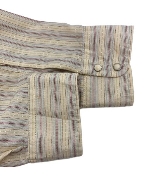 LEVI'S（リーバイス）LEVI'S (リーバイス) ストライプウエスタンシャツ ベージュ サイズ:Lの古着・服飾アイテム