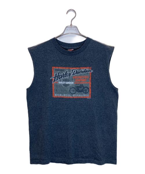HARLEY-DAVIDSON（ハーレーダビッドソン）HARLEY-DAVIDSON (ハーレーダビッドソン) ノースリーブTシャツ グレー サイズ:Lの古着・服飾アイテム