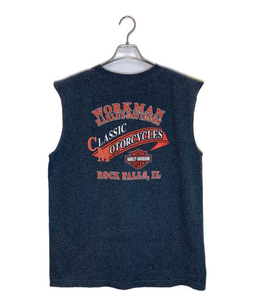 HARLEY-DAVIDSON（ハーレーダビッドソン）HARLEY-DAVIDSON (ハーレーダビッドソン) ノースリーブTシャツ グレー サイズ:Lの古着・服飾アイテム