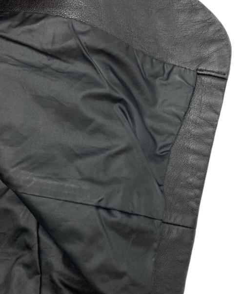 ck Calvin Klein（シーケーカルバンクライン）ck Calvin Klein (シーケーカルバンクライン) ラムレザーテーラードジャケット ブラック サイズ:Ⅿの古着・服飾アイテム