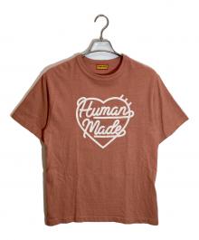 HUMAN MADE（ヒューマンメイド）の古着「ハートロゴプリントTシャツ」｜ピンクブラウン