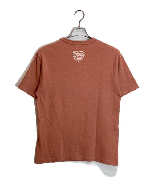 HUMAN MADE（ヒューマンメイド）HUMAN MADE (ヒューマンメイド) ハートロゴプリントTシャツ ピンクブラウン サイズ:SIZE Mの古着・服飾アイテム