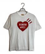 HUMAN MADEヒューマンメイド）の古着「ハートロゴグラフィックTシャツ」｜ホワイト