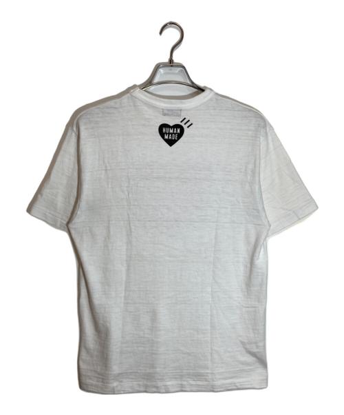 HUMAN MADE（ヒューマンメイド）HUMAN MADE (ヒューマンメイド) ハートロゴグラフィックTシャツ ホワイト サイズ:SIZE Mの古着・服飾アイテム
