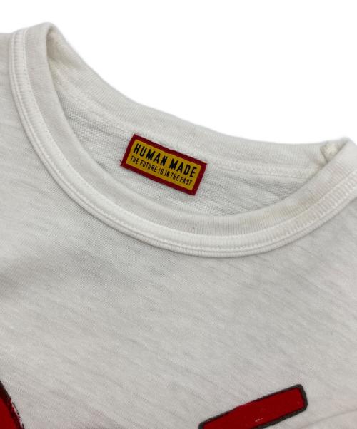 HUMAN MADE（ヒューマンメイド）HUMAN MADE (ヒューマンメイド) ハートロゴグラフィックTシャツ ホワイト サイズ:SIZE Mの古着・服飾アイテム