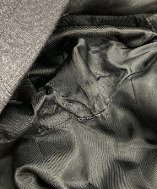 Noble（ノーブル）Noble (ノーブル) ダブルクロスカラーレスジャケット グレー サイズ:SIZE S (36)の古着・服飾アイテム