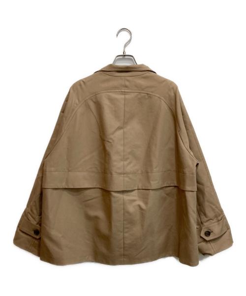 Noble（ノーブル）Noble (ノーブル) コットンダブルクロススタンドショートコート ベージュ サイズ:SIZE S (36)の古着・服飾アイテム