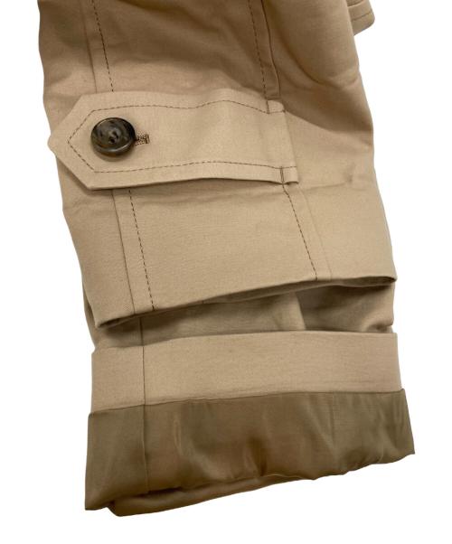 Noble（ノーブル）Noble (ノーブル) コットンダブルクロススタンドショートコート ベージュ サイズ:SIZE S (36)の古着・服飾アイテム