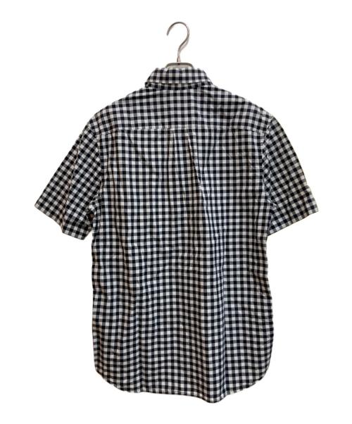 FRED PERRY（フレッドペリー）FRED PERRY (フレッドペリー) ギンガムチェック半袖シャツ ホワイト×ブラック サイズ:SIZE Sの古着・服飾アイテム
