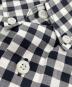 中古・古着 FRED PERRY (フレッドペリー) ギンガムチェック半袖シャツ ホワイト×ブラック サイズ:SIZE S：5000円