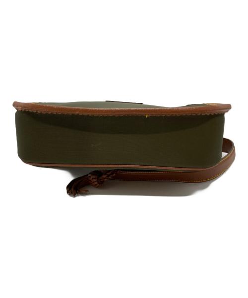 LOEWE（ロエベ）LOEWE (ロエベ) アナグラムショルダーバッグ グリーン×ブラウンの古着・服飾アイテム