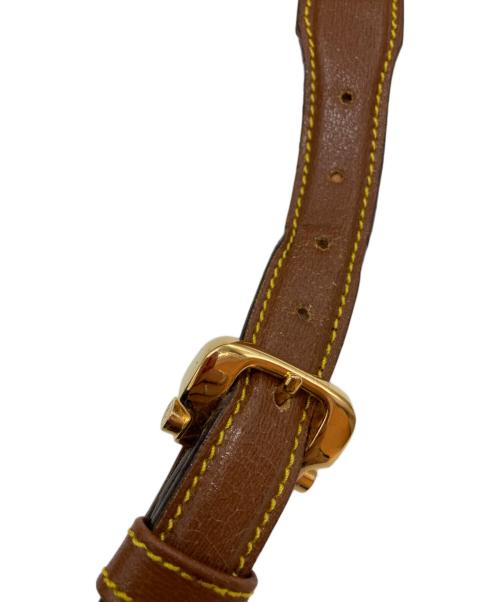 LOEWE（ロエベ）LOEWE (ロエベ) アナグラムショルダーバッグ グリーン×ブラウンの古着・服飾アイテム