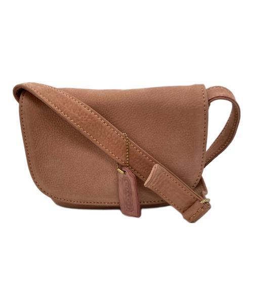 COACH（コーチ）COACH (コーチ) スウェードショルダーバッグ ピンクの古着・服飾アイテム