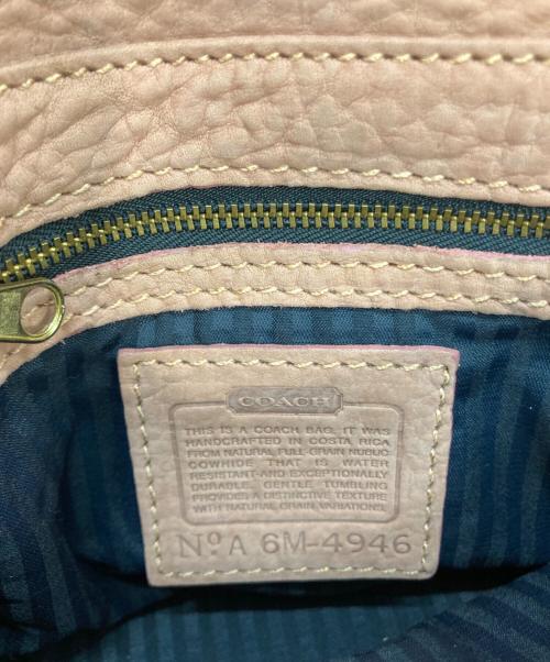 COACH（コーチ）COACH (コーチ) スウェードショルダーバッグ ピンクの古着・服飾アイテム