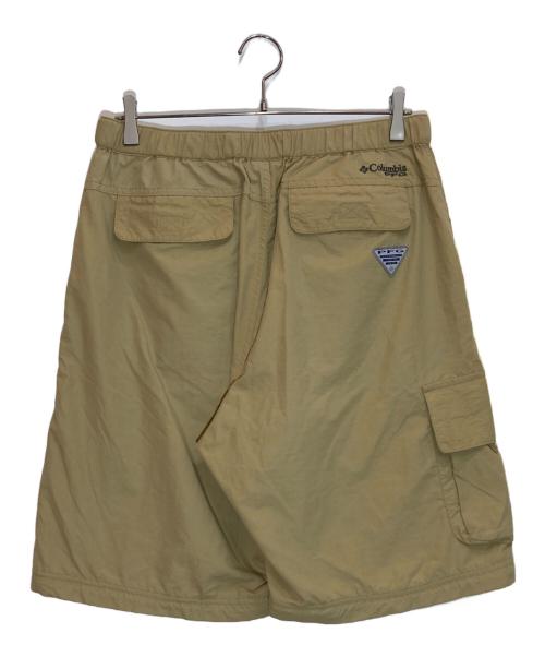 Columbia（コロンビア）Columbia (コロンビア) HOUYHNHNM (フイナム) ナイロンハーフパンツ ベージュ サイズ:XLの古着・服飾アイテム