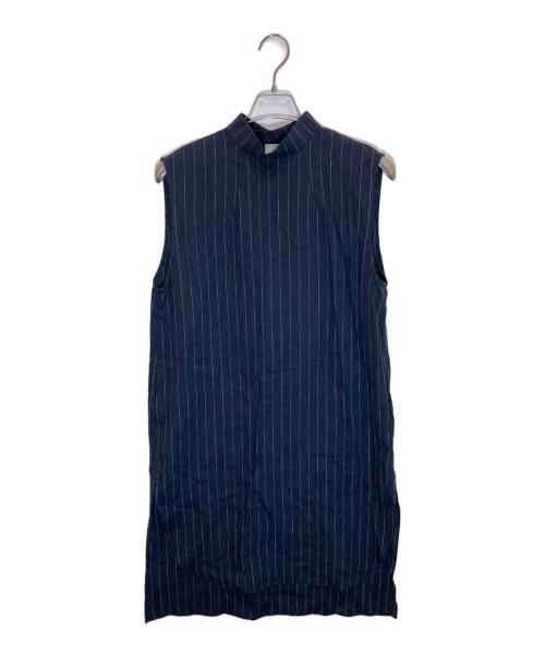 6(ROKU) BEAUTY&YOUTH（ロク ビューティーアンドユース）6(ROKU) BEAUTY&YOUTH (ロク ビューティーアンドユース) STRIPE DRESS ネイビー サイズ:38の古着・服飾アイテム