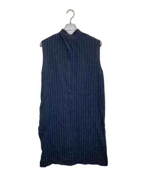 6(ROKU) BEAUTY&YOUTH（ロク ビューティーアンドユース）6(ROKU) BEAUTY&YOUTH (ロク ビューティーアンドユース) STRIPE DRESS ネイビー サイズ:38の古着・服飾アイテム