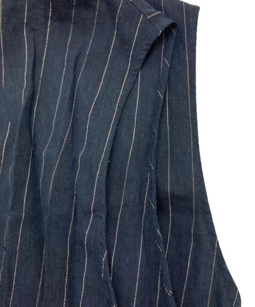 6(ROKU) BEAUTY&YOUTH（ロク ビューティーアンドユース）6(ROKU) BEAUTY&YOUTH (ロク ビューティーアンドユース) STRIPE DRESS ネイビー サイズ:38の古着・服飾アイテム