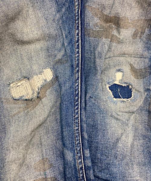 Denham（デンハム）Denham (デンハム) リペア加工デニムパンツ インディゴ サイズ:SIZE W30×L32の古着・服飾アイテム
