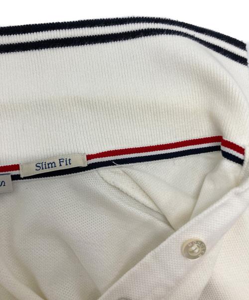 MONCLER（モンクレール）MONCLER (モンクレール) ワッペンポロシャツ ホワイト サイズ:SIZE Sの古着・服飾アイテム