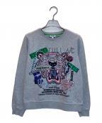 KENZOケンゾー）の古着「ロゴグラフィック刺繍スウェット」｜グレー