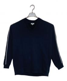 KENZO（ケンゾー）の古着「バックロゴVネックスウェット」｜ブラック