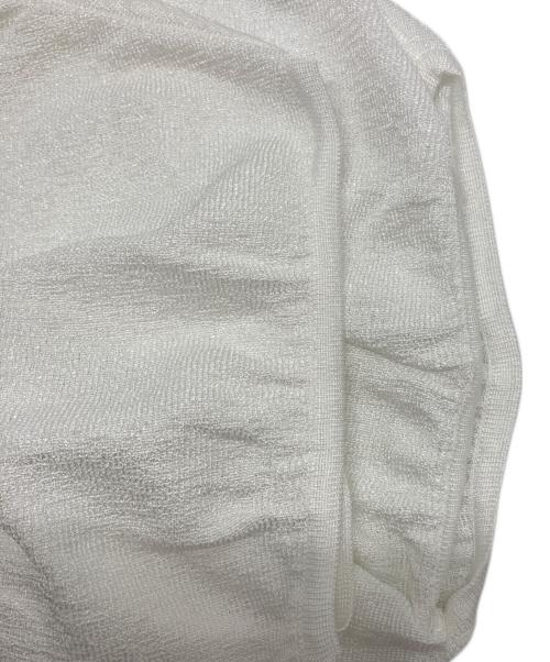Rene（ルネ）Rene (ルネ) メローネックパフスリーブニットトップス ホワイト サイズ:SIZE M (38)の古着・服飾アイテム