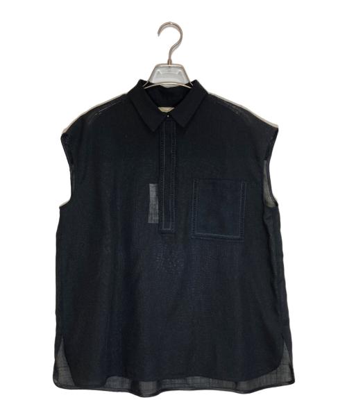 UNITED ARROWS TOKYO（ユナイテッドアローズトウキョウ）UNITED ARROWS TOKYO (ユナイテッドアローズトウキョウ) Spiree asami フレンチスリーブブラウス ブラック サイズ:SIZE Freeの古着・服飾アイテム