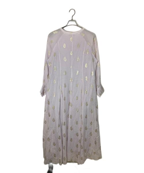 ne quittez pas（ヌキテパ）ne quittez pas (ヌキテパ) Cotton Voile Foil Flower Print Sleeve Dress ピンク サイズ:Mの古着・服飾アイテム