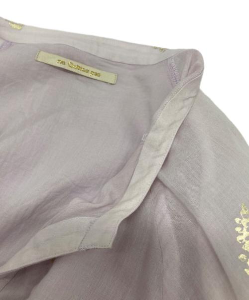 ne quittez pas（ヌキテパ）ne quittez pas (ヌキテパ) Cotton Voile Foil Flower Print Sleeve Dress ピンク サイズ:Mの古着・服飾アイテム